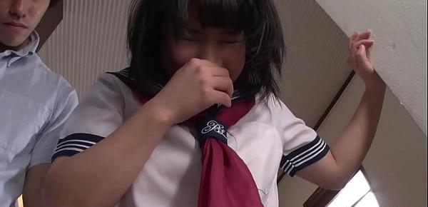  Japanese schoolgirl, Ami Oya is peeing, uncensored